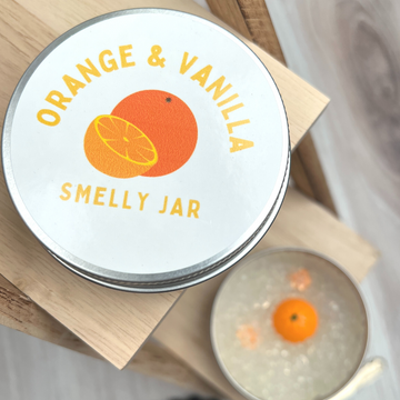 Orange and Vanilla Smelly Car Jar